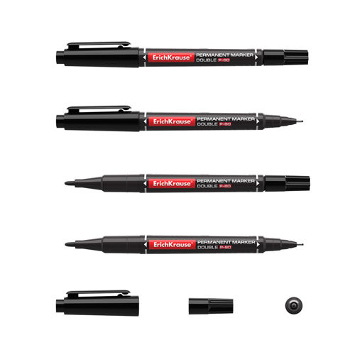 Picture of ERICHKRAUSE PERMANENT MARKER DOUBLE SIDED P-80 BLACK